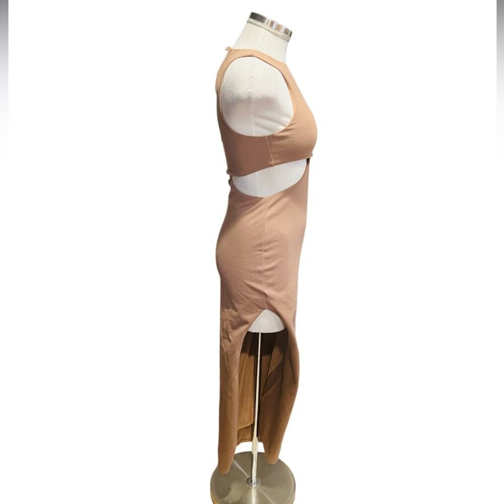 Michael Costello Revolve Rylan Midi Dress in Taupe Size XS NWT - Picture 4 of 11
